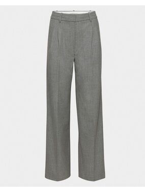 aritzia grey dress pants ARITZIA WILFRED Size 4 Gray Hi Rise Stretch Dress Pants-Italian Fabric-Zip  Back